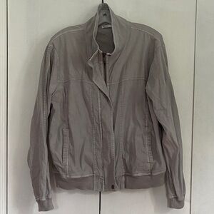 Light Gray Moto Style Jacket
